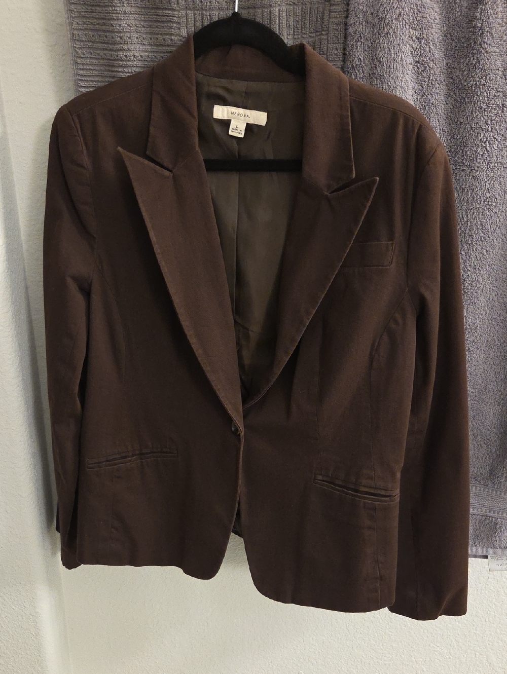 Meronao Dark Brown Women's Blazer